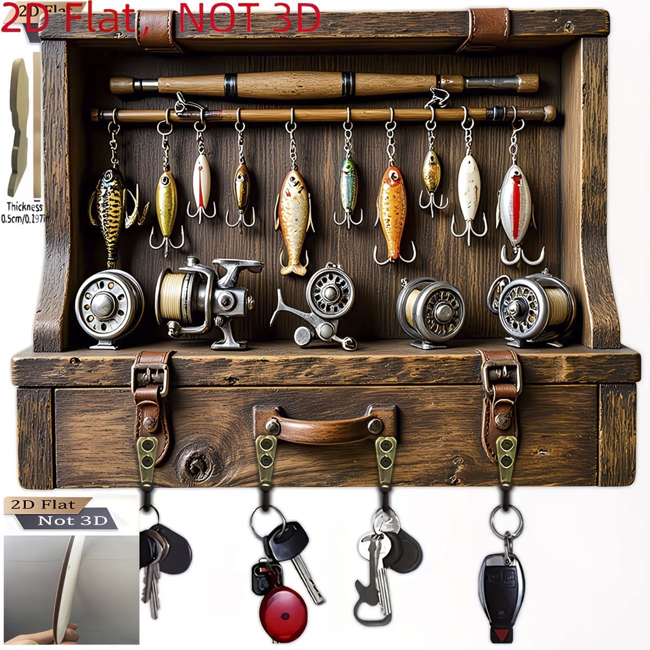 Vintage Balıkçılık Yemi Anahta - Fishing Rod Combo incelemesi ve fiyatı